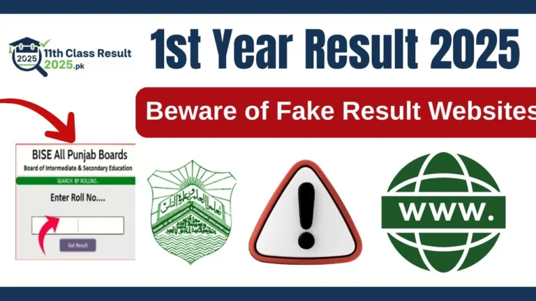 Beware of Fake Result Websites 2025